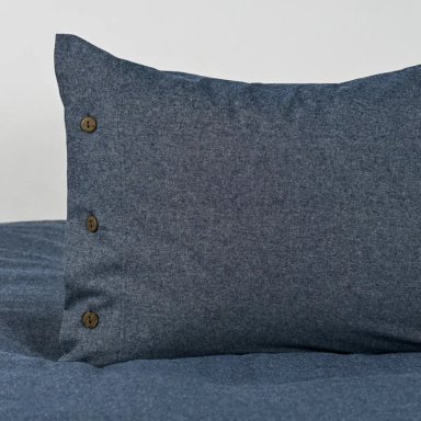 FUNDA PLUMÓN CANNON 220 X 160 CM ALGODÓN 1.5 PLAZAS AZUL - 3