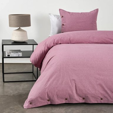 FUNDA PLUMÓN CANNON 220 X 160 CM ALGODÓN 1.5 PLAZAS LILA - 1