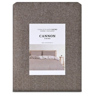 FUNDA PLUMÓN CANNON 220 X 160 CM ALGODÓN 1.5 PLAZAS TABACO - 5