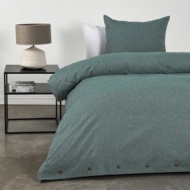 FUNDA PLUMÓN CANNON 220 X 160 CM ALGODÓN 1.5 PLAZAS VERDE - 1