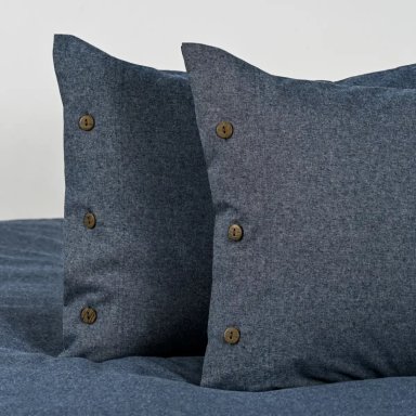 FUNDA PLUMÓN CANNON 220 X 220 CM ALGODÓN 2 PLAZAS AZUL - 3