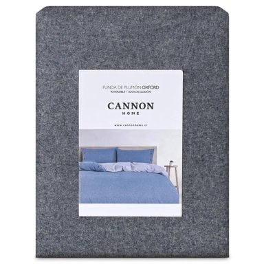 FUNDA PLUMÓN CANNON 220 X 220 CM ALGODÓN 2 PLAZAS AZUL - 5