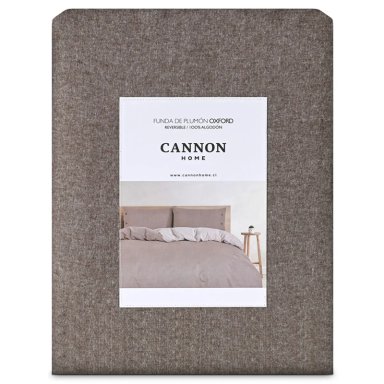 FUNDA PLUMÓN CANNON 220 X 220 CM ALGODÓN 2 PLAZAS TABACO - 5