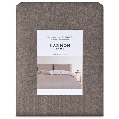 FUNDA PLUMÓN CANNON 220 X 260 CM ALGODÓN KING TABACO - 5