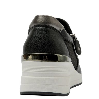 ZAPATILLAS MUJER CARRANO CASUALES NEGRO CRM0152 CUERO - 5