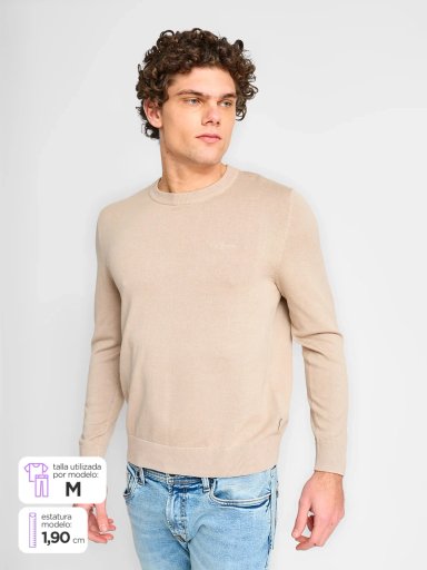 SWEATER HOMBRE PEPE JEANS ALGODÓN CUELLO REDONDO - 1
