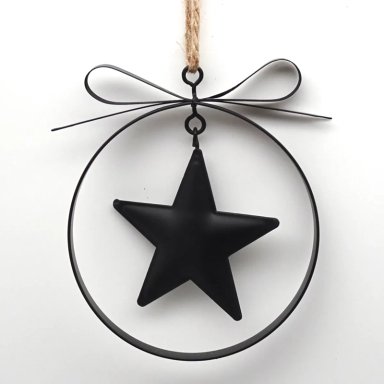 ADORNO NAVIDEÑO RIPLEY HOME GRANEL CIRCULO ESTRELLA - 1