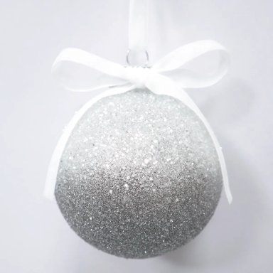 ADORNO NAVIDEÑO RIPLEY HOME GRANEL ESFERA DEGRADE BRILLO - 1