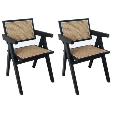 SILLA MAISON LINETT PACK 2 HANOI NEGRO - 1