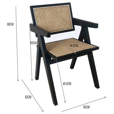 SILLA MAISON LINETT PACK 2 HANOI NEGRO - 8