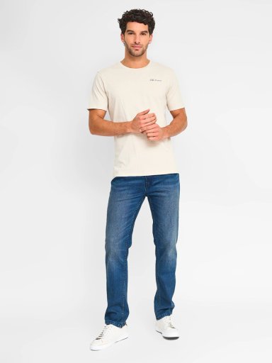 POLERA HOMBRE MARQUIS ALGODÓN MANGA CORTA LAVADA - 4