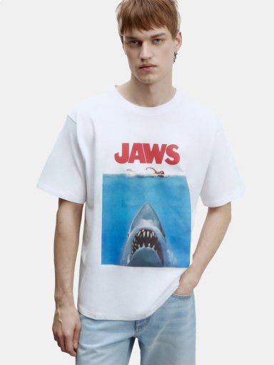 POLERA MANGA CORTA ALGODÓN HOMBRE SFERA BLANCO - 1