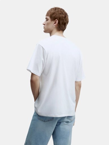 POLERA MANGA CORTA ALGODÓN HOMBRE SFERA BLANCO - 2