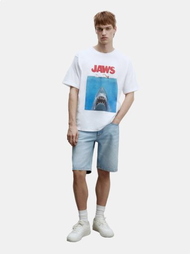 POLERA MANGA CORTA ALGODÓN HOMBRE SFERA BLANCO - 3
