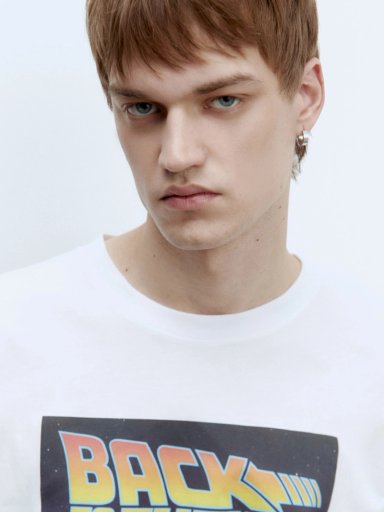 POLERA MANGA CORTA ALGODÓN HOMBRE SFERA BLANCO - 3