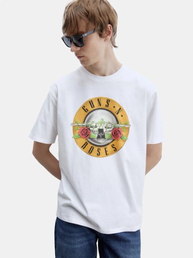POLERA MANGA CORTA ALGODÓN HOMBRE SFERA BLANCO - 1