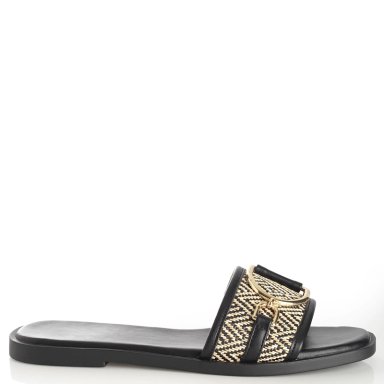 SANDALIAS MUJER VIA UNO NEGRO 22601642  - 1