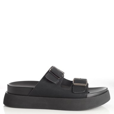 SANDALIAS MUJER VIA UNO NEGRO 22641618 - 1