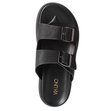 SANDALIAS MUJER VIA UNO NEGRO 22641618 - 4