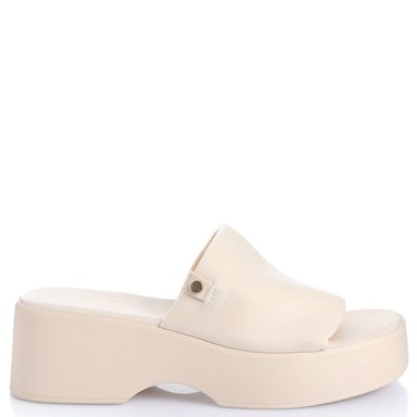 SANDALIAS MUJER VIA UNO CREMA 22642612  - 1
