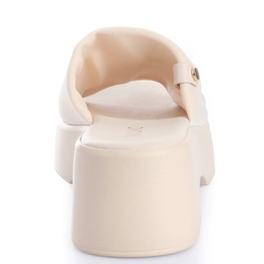 SANDALIAS MUJER VIA UNO CREMA 22642612  - 3
