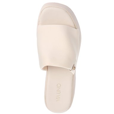 SANDALIAS MUJER VIA UNO CREMA 22642612  - 4