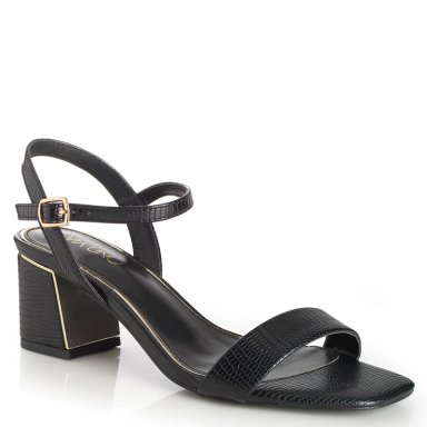 SANDALIAS MUJER VIA UNO NEGRO 22633626 - 2
