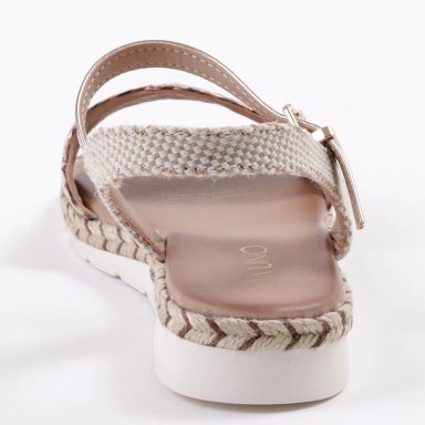 SANDALIAS MUJER VIA UNO DORADO 22641613  - 5