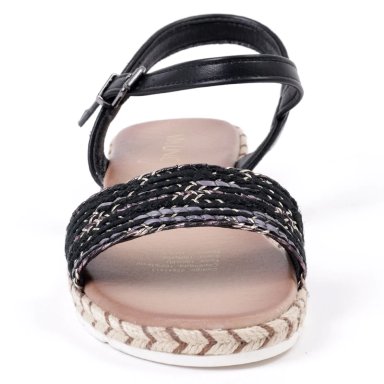 SANDALIAS MUJER VIA UNO NEGRO 22641613  - 3