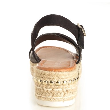 SANDALIAS MUJER VIA UNO NEGRO 22642614 - 3