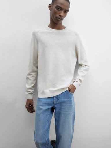 SWEATER ALGODÓN HOMBRE SFERA CRUDO - 1