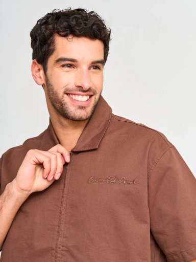 CAMISA HOMBRE INDEX ALGODÓN MANGA CORTA CIERRE - 3