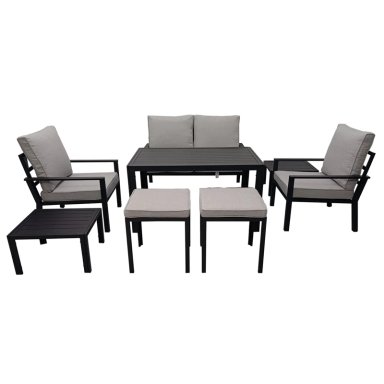 JUEGO DE LIVING RIPLEY HOME MENORCA 4C NEGRO - 1