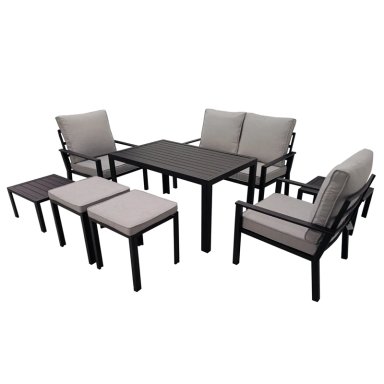 JUEGO DE LIVING RIPLEY HOME MENORCA 4C NEGRO - 2