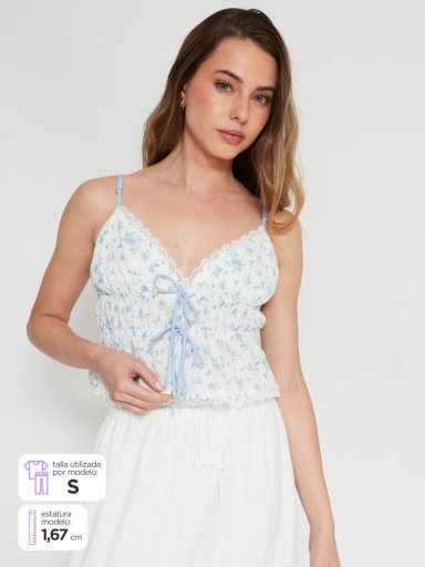 BLUSA MUJER INDEX SIN MANGAS CINTAS - 1