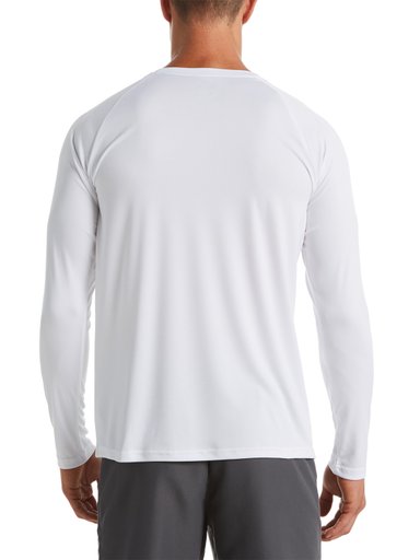 POLERA NATACIÓN HOMBRE NIKE NESSA587-100 BLANCO MANGA LARGA ESSENTIAL HYDROGUARD - 3
