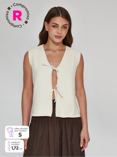 SWEATER MUJER MARQUIS ALGODÓN LAZOS - 1