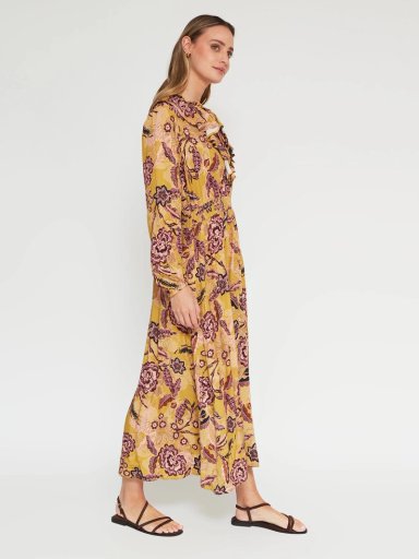 VESTIDO MUJER REGATTA LARGO FLORES BRILLOS - 2