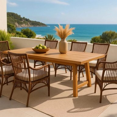 JUEGO DE COMEDOR MAISON LINETT LULU 6 SILLAS - 10