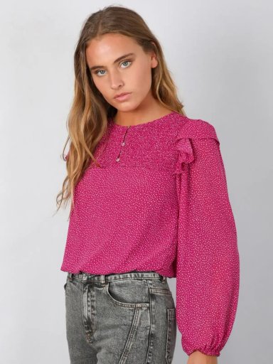 BLUSA MUJER RAINDOOR MANGA LARGA CON TEXTURA PANAL - 1