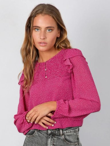 BLUSA MUJER RAINDOOR MANGA LARGA CON TEXTURA PANAL - 2