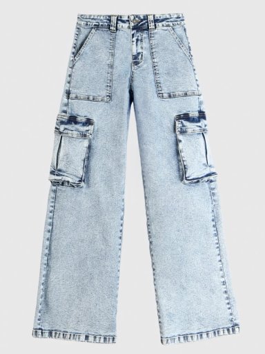 PANTALÓN ALGODÓN BAGGY MUJER RAINDOOR AZUL - 5