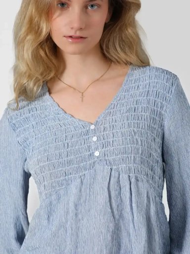 BLUSA MUJER RAINDOOR MANGA LARGA CON TEXTURA PANAL - 4