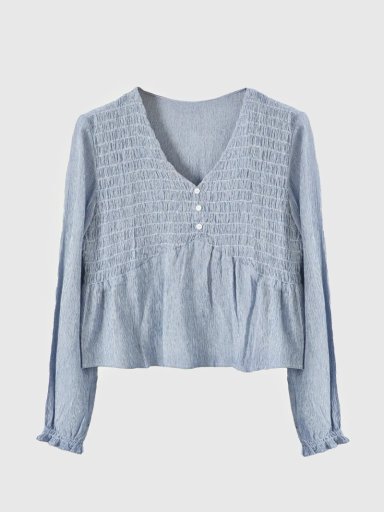 BLUSA MUJER RAINDOOR MANGA LARGA CON TEXTURA PANAL - 5