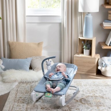 SILLA INGENUITY MULTICOLOR NIDO ROCKER HAPPY BELLY CHAMBRAY - 6