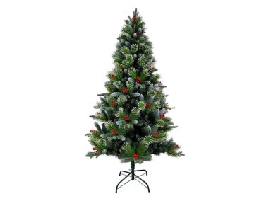 ÁRBOL DE NAVIDAD RIPLEY HOME FROSTED CON BERRIES 180CM - 1