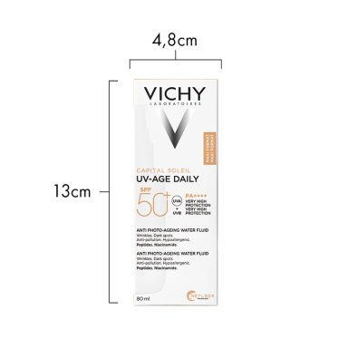 PROTECTOR SOLAR VICHY SPF 50+ CAPITAL SOLEIL UV AGE JUMBO FPS 50+ 80 ML - 2