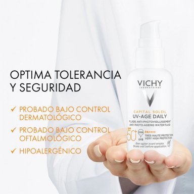 PROTECTOR SOLAR VICHY SPF 50+ CAPITAL SOLEIL UV AGE JUMBO FPS 50+ 80 ML - 4