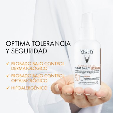 PROTECTOR SOLAR VICHY SPF50+ CAPITAL SOLEIL UV AGE PIGMENT TONO MEDIO 50 ML - 5