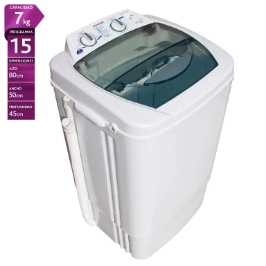 LAVADORA CARGA SUPERIOR SINDELEN LS-7100 7KG BLANCO - 1